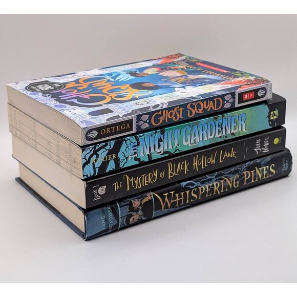 Spooky Chapter Books For Kids Lot of 4 4th 5th Middle Grade Horror Classroom MG - Picture 1 of 6